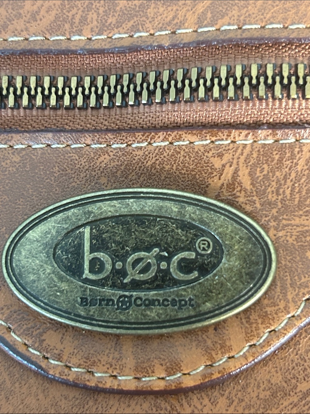 b.o.c. Chestnut Brown Faux-Leather Crossbody Bag - Picture 11 of 14